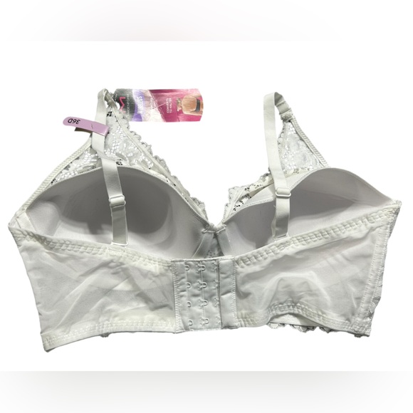 MAIDENFORM womens wirefree 36D white foam cups convertible halter bra DM1188 NWT - Picture 3 of 3